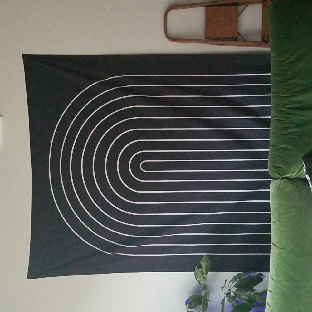 Society6 Black and White Arch Tapestry
